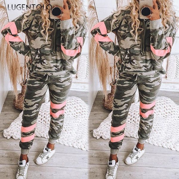 lugentolo 2 piece set women spring autumn camouflage print sport outfit for woman long sleeve hooded casual pants sets women's two, White
lugentolo 2 piece set women spring autumn camouflage print sport outfit for woman long sleeve hooded casual pants sets women's two, White