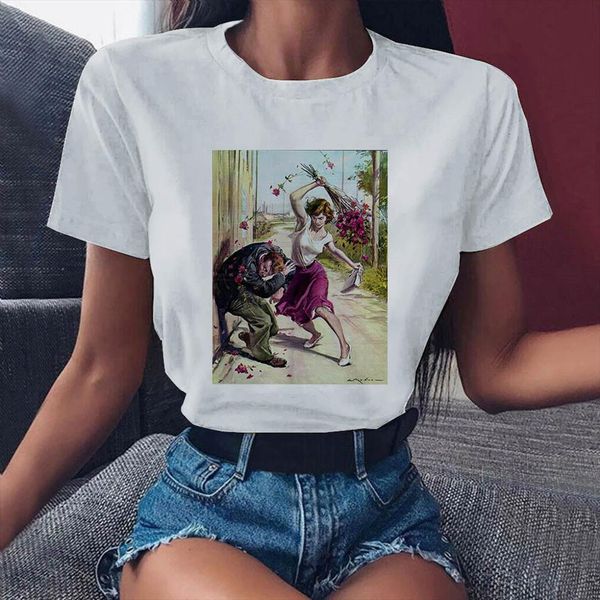 and women abstract graphic oversize mens t shirt femme o neck white base tees funny girls 90s size xxxl, White;black
and women abstract graphic oversize mens t shirt femme o neck white base tees funny girls 90s size xxxl, White;black