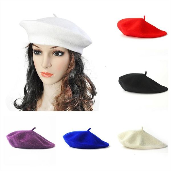 20colors vintage fashion women wool berets winter hats solid color beret bonnet caps all matched warm walking, Blue;gray
20colors vintage fashion women wool berets winter hats solid color beret bonnet caps all matched warm walking, Blue;gray
