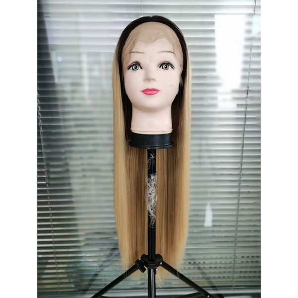 26inch 180%density ombre blond long straight synthetic lace front wig for women baby hair heat resistant fiber hair daily wigfactory direct, Black
26inch 180%density ombre blond long straight synthetic lace front wig for women baby hair heat resistant fiber hair daily wigfactory direct, Black
