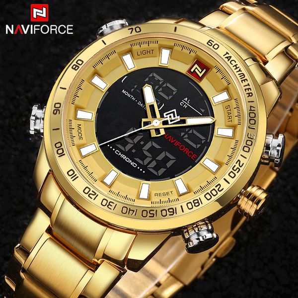 naviforce luxury brand mens gold quartz watch mens army military sport watches male led digital analog clock relogio masculino 210517, Slivery;brown
naviforce luxury brand mens gold quartz watch mens army military sport watches male led digital analog clock relogio masculino 210517, Slivery;brown