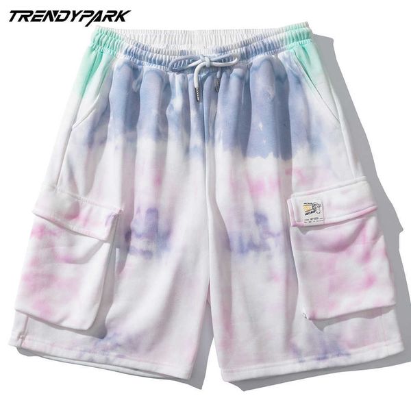 men's short summer hip hop oversize tie-dye big pockets soft polyester streetwear harajuku sweatpant drawstrings casual shorts 210601, White;black
men's short summer hip hop oversize tie-dye big pockets soft polyester streetwear harajuku sweatpant drawstrings casual shorts 210601, White;black