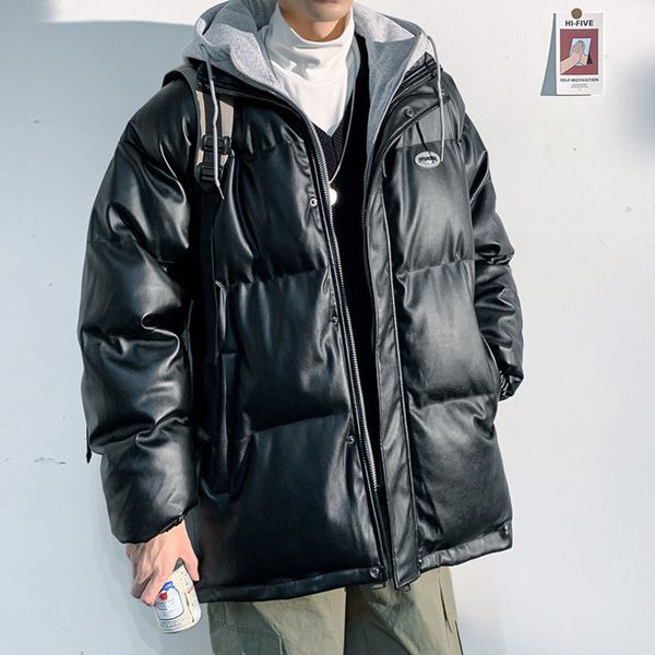 by no means vulgar. new leisure thickened cotton hooded in winter 2021. coupl fake two leather cotton padded and bread cloth, Black
by no means vulgar. new leisure thickened cotton hooded in winter 2021. coupl fake two leather cotton padded and bread cloth, Black