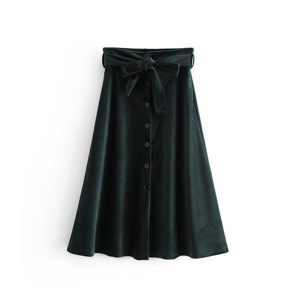 skirts asds women bow tie belt corduroy paperbag waist faldas mujer button solid ladies vintage casual pleated midi skirt, Black
skirts asds women bow tie belt corduroy paperbag waist faldas mujer button solid ladies vintage casual pleated midi skirt, Black