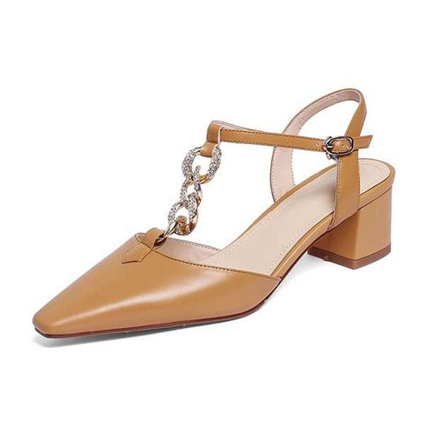 cow leather square toe med heels streetwear chains fasteners summer peep metal buckle t-straps women sandals l33, Black
cow leather square toe med heels streetwear chains fasteners summer peep metal buckle t-straps women sandals l33, Black