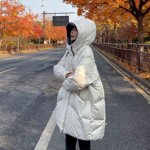 women's down & parkas loose winter coat women hooede solid color thicken long warm 90% white duck jacket clothes fashion yrf247 h34h, Black
women's down & parkas loose winter coat women hooede solid color thicken long warm 90% white duck jacket clothes fashion yrf247 h34h, Black