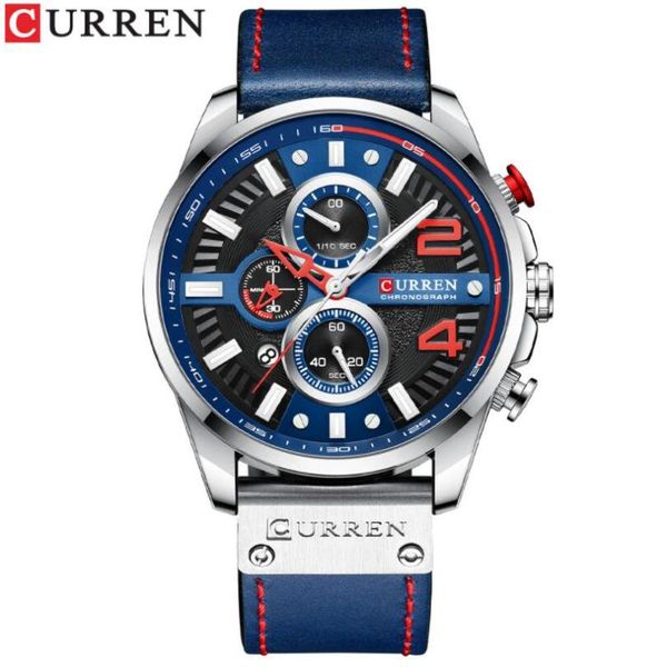 wristwatches curren watches for mens chronograph leather wristwatch fashion green male clock with designed dial, Slivery;brown
wristwatches curren watches for mens chronograph leather wristwatch fashion green male clock with designed dial, Slivery;brown