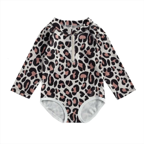 kid swimsuit long sleeve leopard print bodysuit one piece suit for vacation swimming beach, White
kid swimsuit long sleeve leopard print bodysuit one piece suit for vacation swimming beach, White