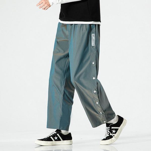 men's pants hip hop cargo men fashion harajuku harem pant streetwear casual joggers reflective trousers, Black
men's pants hip hop cargo men fashion harajuku harem pant streetwear casual joggers reflective trousers, Black