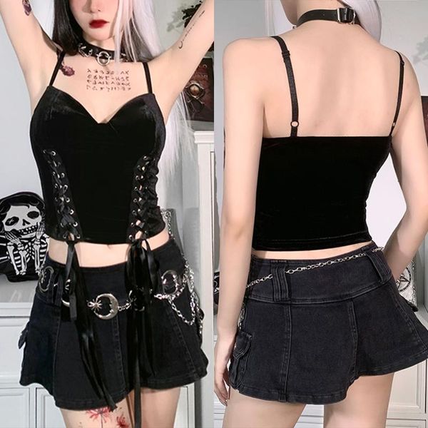 women's tanks & camis goth bandage t-shirt women bodycon lace black t-shirts street deep v backless corset female casual mesh tee /, White
women's tanks & camis goth bandage t-shirt women bodycon lace black t-shirts street deep v backless corset female casual mesh tee /, White