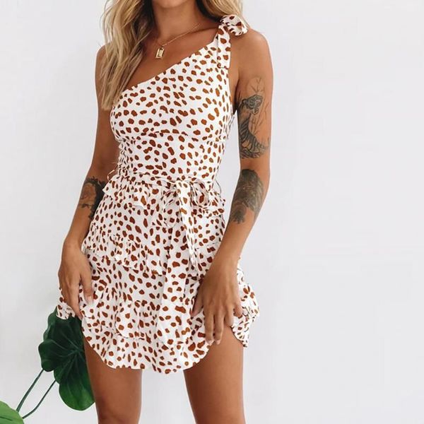 s leopard dot dress casual orange spot printing soft autumn beach for women's swimwear, White;black
s leopard dot dress casual orange spot printing soft autumn beach for women's swimwear, White;black