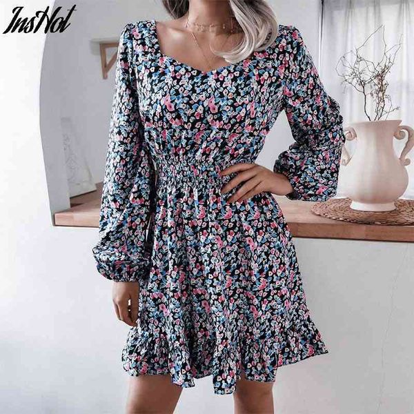 spring short print dress women casual lantern sleeve ruffles high waist floral dress for women summer dress 210514, Black;gray
spring short print dress women casual lantern sleeve ruffles high waist floral dress for women summer dress 210514, Black;gray