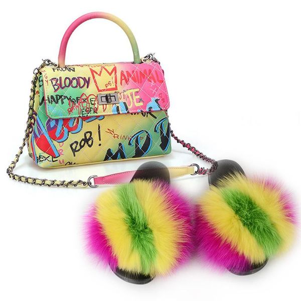 women summer doodle bag fashion fluffy fur slippers female handle bags slides street style fanny pack fuzzy, Black
women summer doodle bag fashion fluffy fur slippers female handle bags slides street style fanny pack fuzzy, Black