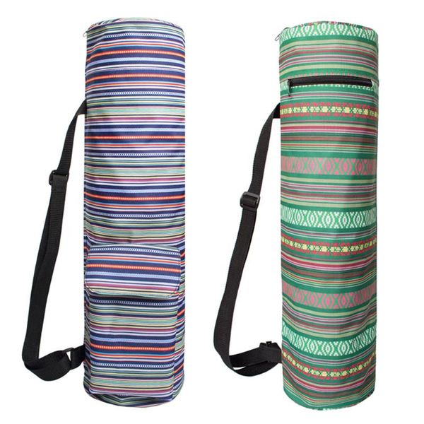 striped portable yoga mat bag one-shoulder long tube storage adjustable strap sports cover backpack mats
striped portable yoga mat bag one-shoulder long tube storage adjustable strap sports cover backpack mats