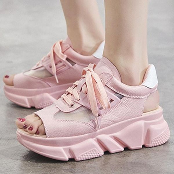 women sandal summer fashion casual mesh leather lace-up breathable shoes ladies wedges sandals walking platform yj-27, Black
women sandal summer fashion casual mesh leather lace-up breathable shoes ladies wedges sandals walking platform yj-27, Black