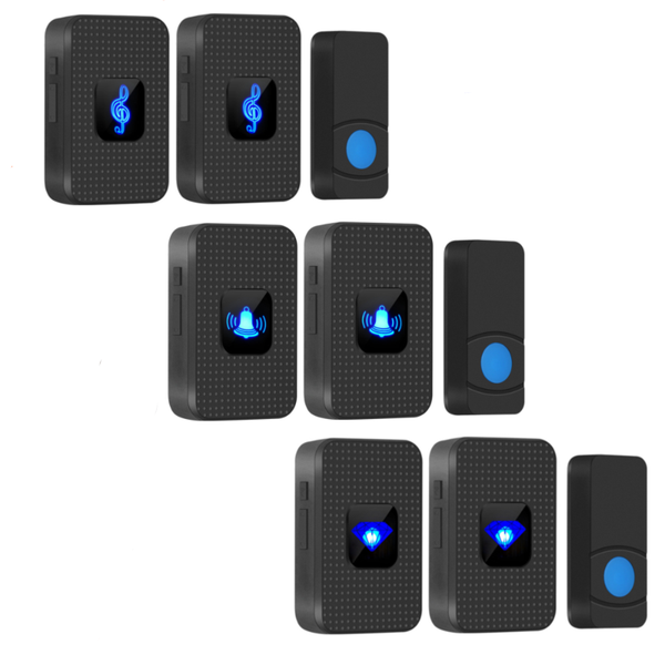 doorbells 1in2 wireless door bell outdoor anti-water security doorbell with receiver diamond/note/bells indicator smart home control call
doorbells 1in2 wireless door bell outdoor anti-water security doorbell with receiver diamond/note/bells indicator smart home control call