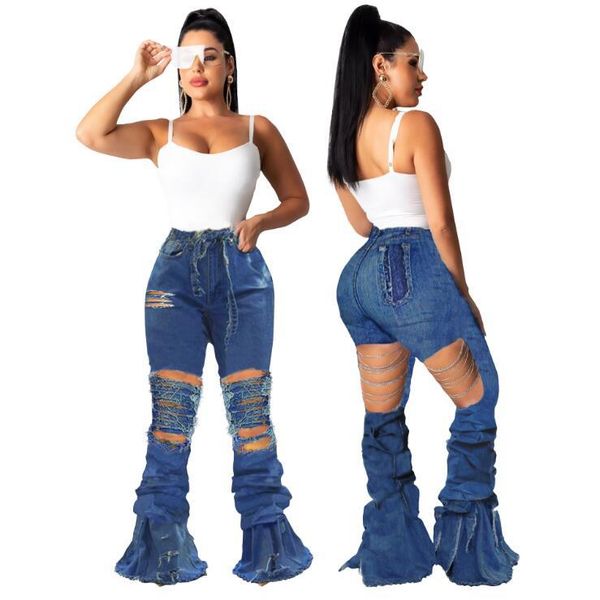 women's jeans nice fashion denim flare pants women retro ripped wide leg trousers lady casual bell-bottoms pant femal africa style, Blue
women's jeans nice fashion denim flare pants women retro ripped wide leg trousers lady casual bell-bottoms pant femal africa style, Blue