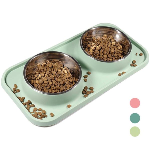 cat bowls & feeders double bowl stainless steel non-slip feeder pet with stand water dog acessorios drop
cat bowls & feeders double bowl stainless steel non-slip feeder pet with stand water dog acessorios drop