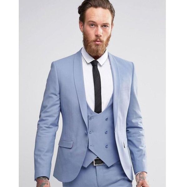 est light blue groomsmen mens wedding suits groom tuxedos 3 pieces men business dinner party suit (jacket+vest+pants) men's & blazers, White;black
est light blue groomsmen mens wedding suits groom tuxedos 3 pieces men business dinner party suit (jacket+vest+pants) men's & blazers, White;black