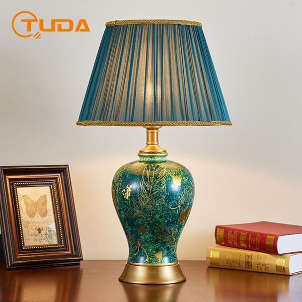 table lamps tuda american style retro green leaves ceramic lamp for living room bedroom peacock gold painting villa
table lamps tuda american style retro green leaves ceramic lamp for living room bedroom peacock gold painting villa