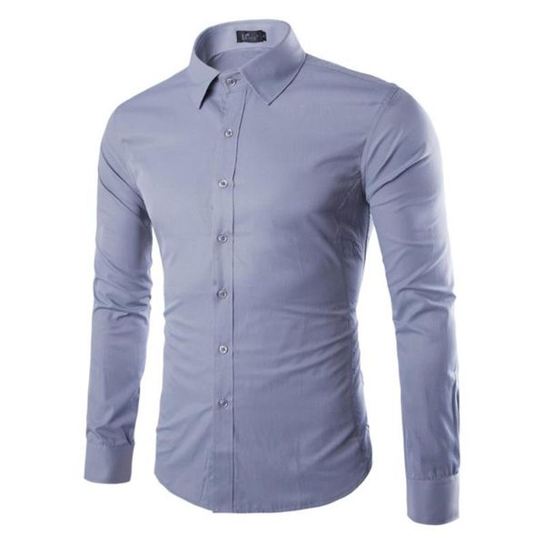 men's casual shirts autumn shirt men fashion solid color long-sleeved spring turn down collar single breasted slim fit camisas, White;black
men's casual shirts autumn shirt men fashion solid color long-sleeved spring turn down collar single breasted slim fit camisas, White;black