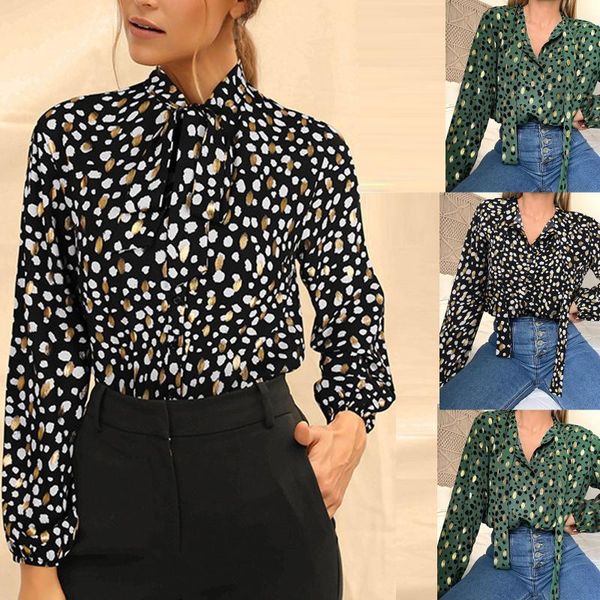 women's blouses & shirts fashion dot women elegant shirt v neck bohemian print office blouse summer 2021 bow female long sleeve casual, White
women's blouses & shirts fashion dot women elegant shirt v neck bohemian print office blouse summer 2021 bow female long sleeve casual, White