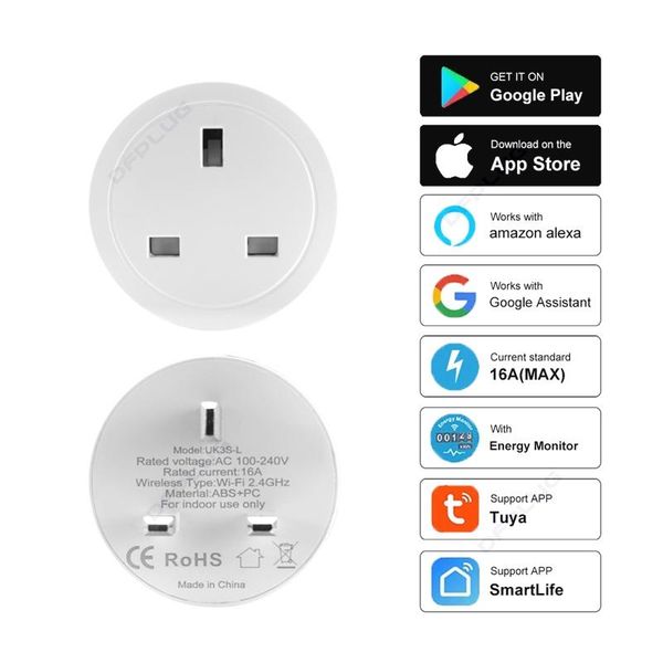 smart power plugs uk wifi plug 16a socket 100-240v surge protector voice control timer work with alexa google home smartlife
smart power plugs uk wifi plug 16a socket 100-240v surge protector voice control timer work with alexa google home smartlife