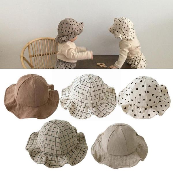 wide brim hats summer baby bucket hat lattice pattern dots print outdoor large fisherman cap sunscreen toddler brimmed beach intant r4a7, Blue;gray
wide brim hats summer baby bucket hat lattice pattern dots print outdoor large fisherman cap sunscreen toddler brimmed beach intant r4a7, Blue;gray