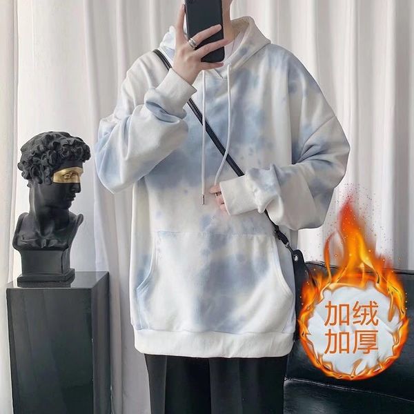 tie dyed sweater men's hooded autumn winter spring autumn jacket korean plush thickened loose and versatile autumn jacket, Black
tie dyed sweater men's hooded autumn winter spring autumn jacket korean plush thickened loose and versatile autumn jacket, Black