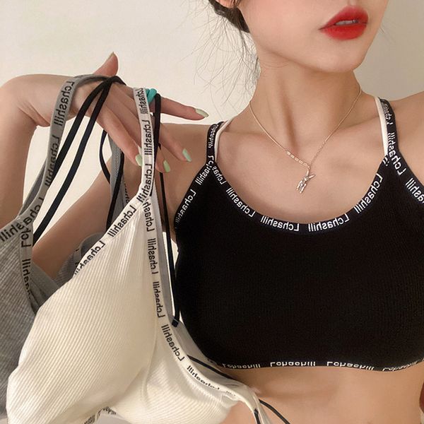 3colors korean ins style camisole women bra tank female summer sleeveless letter crop womens (f6710) 210423, White
3colors korean ins style camisole women bra tank female summer sleeveless letter crop womens (f6710) 210423, White