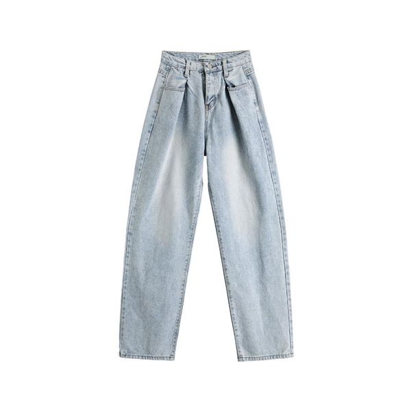 women's jeans blue woman high waist 2021 spring vintage streetwear straight trousers versatile baggy wide leg fashion femme denim
women's jeans blue woman high waist 2021 spring vintage streetwear straight trousers versatile baggy wide leg fashion femme denim