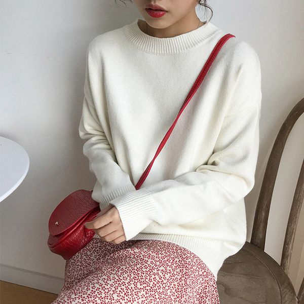 women's sweaters women o-neck knitted jumpers sweater long sleeve female pullover streetwear autumn winter casual loose laides pul, White;black
women's sweaters women o-neck knitted jumpers sweater long sleeve female pullover streetwear autumn winter casual loose laides pul, White;black
