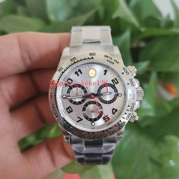 bp watch eta cal.4130 7750 movement 40mm 116509-78599 116509 luminescent digital stainless cosmograph chronograph working mechanical automat, Slivery;brown
