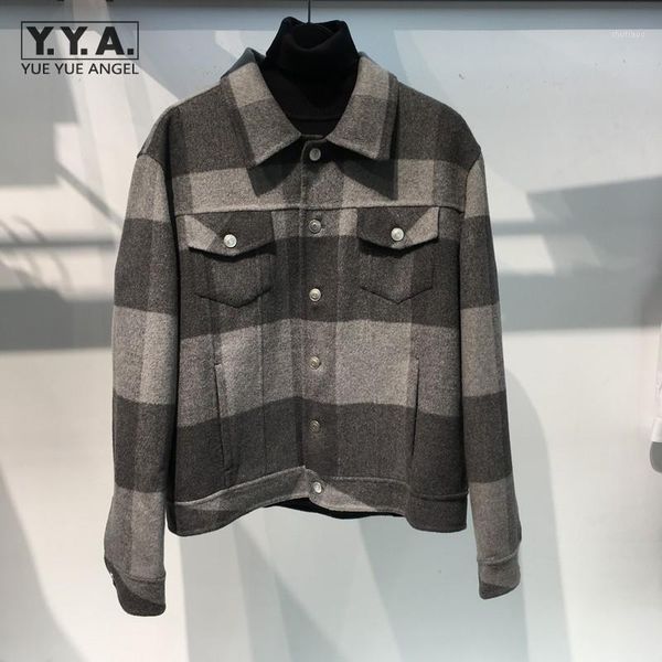 men's jackets business casual plaid jacket men winter long sleeve single breasted woolen coat vintage design mens short brand outerwear, Black;brown
men's jackets business casual plaid jacket men winter long sleeve single breasted woolen coat vintage design mens short brand outerwear, Black;brown