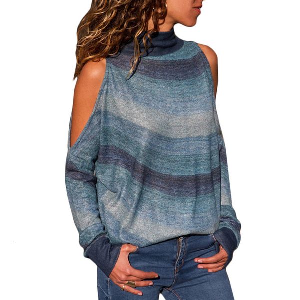 women cold shoulder turtle neck cut out long sleeve t shirt autumn winter loose cloth tshirt, White
women cold shoulder turtle neck cut out long sleeve t shirt autumn winter loose cloth tshirt, White