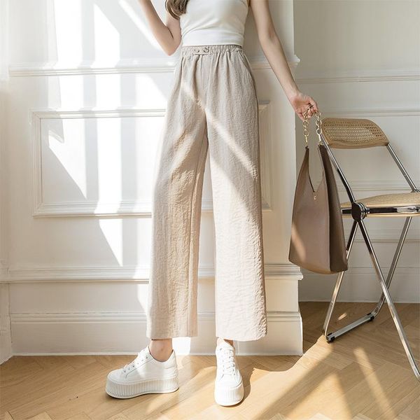 streetwear cotton and linen wide leg pants women's spring summer 2021 loose high waist ankle-length thin casual & capris, Black;white
streetwear cotton and linen wide leg pants women's spring summer 2021 loose high waist ankle-length thin casual & capris, Black;white