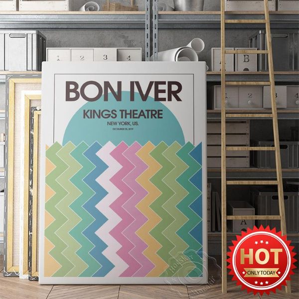 paintings music band bon iver gig poster, star wall art, justin vernon prints collection kings theatre
paintings music band bon iver gig poster, star wall art, justin vernon prints collection kings theatre