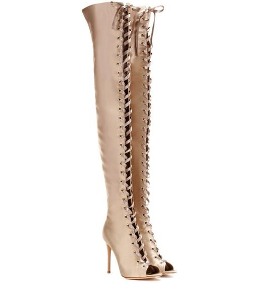 boots glod satin peep toe over knee cross-tied women stiletto heel lace up thigh high long back zipper 2021, Black
boots glod satin peep toe over knee cross-tied women stiletto heel lace up thigh high long back zipper 2021, Black