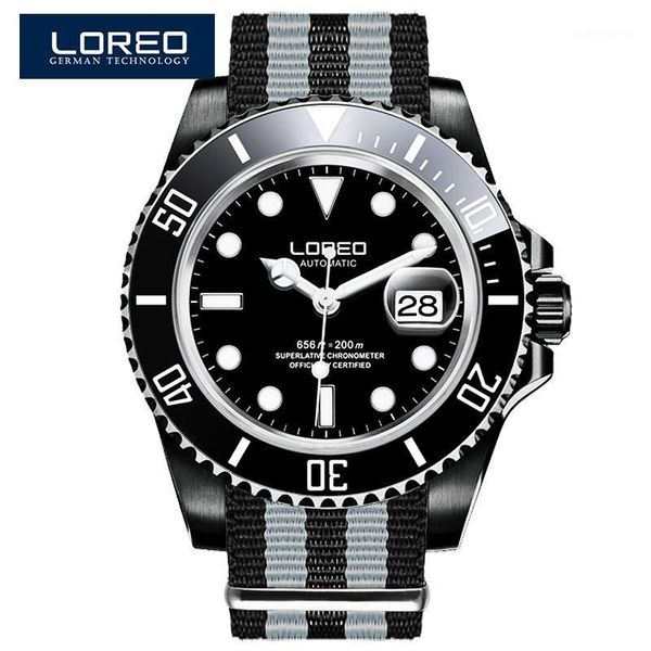 wristwatches loreo automatic mechanical men watch steel luminous watches date calendar sapphire crystal glass with nylon strap, Slivery;brown
wristwatches loreo automatic mechanical men watch steel luminous watches date calendar sapphire crystal glass with nylon strap, Slivery;brown
