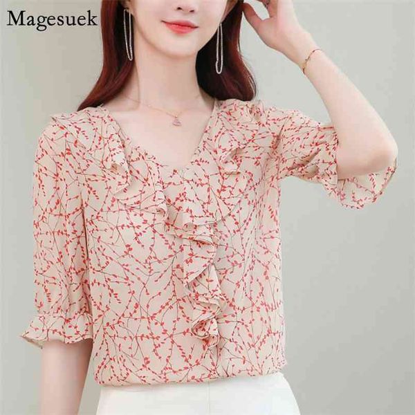 elegant women and blouses autumn half sleeve chiffon blouse floral ruffle shirt s clothing blusas 9921 210512, White
elegant women and blouses autumn half sleeve chiffon blouse floral ruffle shirt s clothing blusas 9921 210512, White