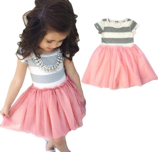 girl's dresses children summer dress 2021 est girls grey striped patchwork pink gauze party kids short sleeve casual, Red;yellow
girl's dresses children summer dress 2021 est girls grey striped patchwork pink gauze party kids short sleeve casual, Red;yellow