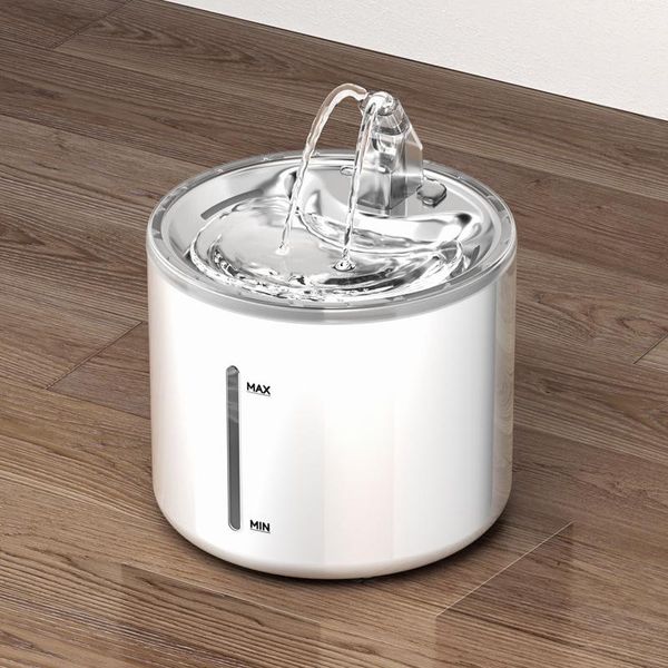 cat bowls & feeders 2.6l stainless steel water fountain automatic circulation smart dog filter dispenser for cats pet drinking bowl
cat bowls & feeders 2.6l stainless steel water fountain automatic circulation smart dog filter dispenser for cats pet drinking bowl