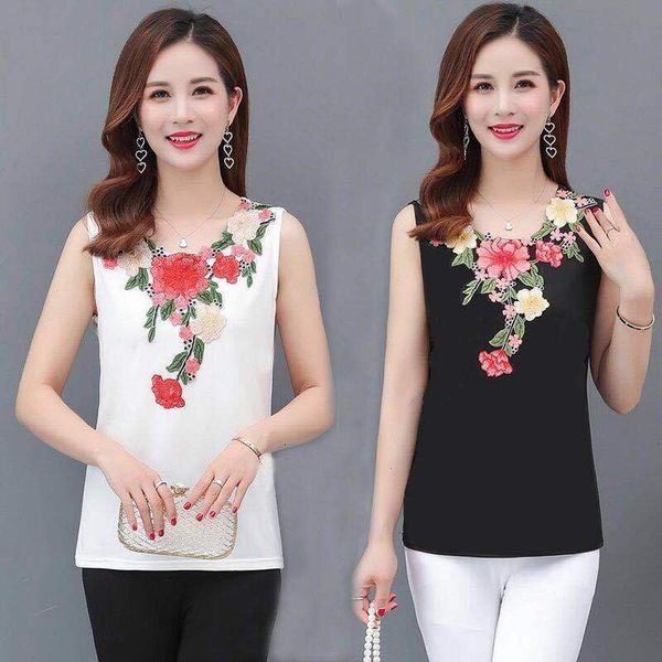 men' tank summer middle-aged and elderly women' sleeveless vest medium length t-shirt mother' wear versatile oversize, White;black
men' tank summer middle-aged and elderly women' sleeveless vest medium length t-shirt mother' wear versatile oversize, White;black