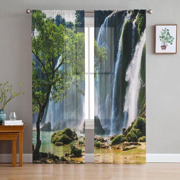 curtain & drapes waterfall scenery trees rocks tulle curtains for living room decoration modern chiffon sheer voile kitchen
curtain & drapes waterfall scenery trees rocks tulle curtains for living room decoration modern chiffon sheer voile kitchen