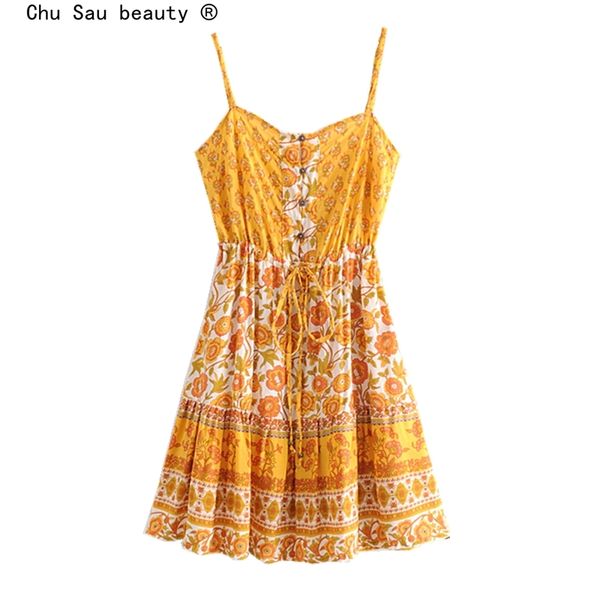 vintage summer vacation flower print backless boho strap dress single-breasted lace-up ruffle mini woman 210514, Black;gray
vintage summer vacation flower print backless boho strap dress single-breasted lace-up ruffle mini woman 210514, Black;gray