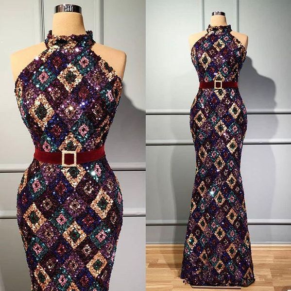 colorful sparkly sequins mermaid prom formal dresses 2022 high neck long arab african occasion evening dress vestido de novia, Black
colorful sparkly sequins mermaid prom formal dresses 2022 high neck long arab african occasion evening dress vestido de novia, Black