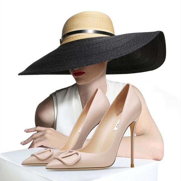 dress shoes genuine leather women matte finish pumps 6/8/10cm high heeled stilettos casual pointed toe fashion autumn spring shoe slip on, Black
dress shoes genuine leather women matte finish pumps 6/8/10cm high heeled stilettos casual pointed toe fashion autumn spring shoe slip on, Black