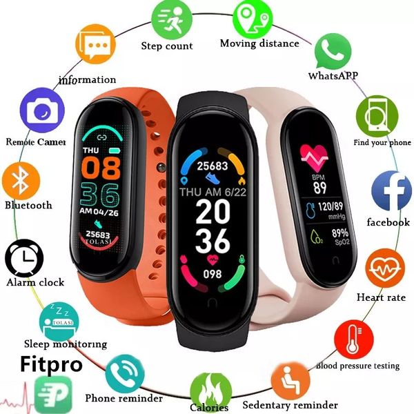 m6 smart watch sports fitness colorful screen smartwatch with heart rate blood pressure watches for android/ios
m6 smart watch sports fitness colorful screen smartwatch with heart rate blood pressure watches for android/ios