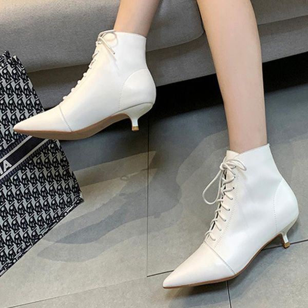 boots front lace up fashion microfiber korean stiletto pointed toe women fall winter cool boot for ladies, Black
boots front lace up fashion microfiber korean stiletto pointed toe women fall winter cool boot for ladies, Black