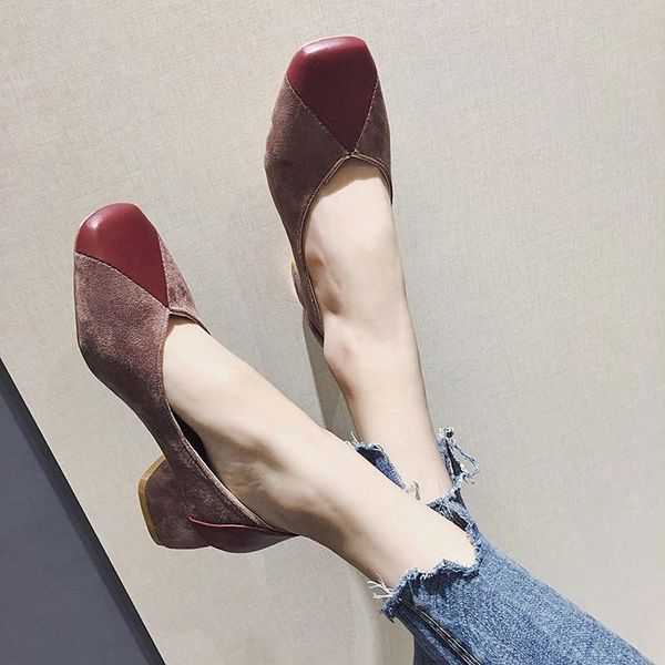 dress shoes fashion v mouth pumps mid square heel toe casual spring autumn women office lady footwear, Black
dress shoes fashion v mouth pumps mid square heel toe casual spring autumn women office lady footwear, Black